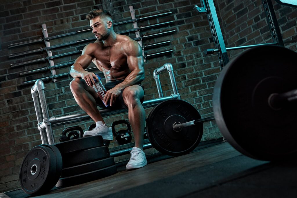 Ryan Terry in a focused training session, exemplifying the dedication and discipline of a top Mr Olympia athlete.